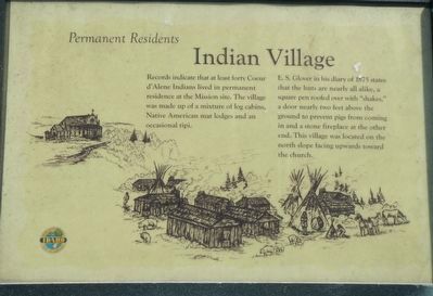 Indian Village Marker. Click for full size. Indian Village Marker image. Click for full size.
