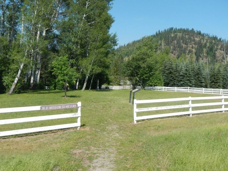 Main Cemetery and Marker. Click for full size. Main Cemetery and Marker image. Click for full size.