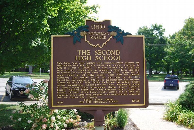 The Second High School Marker image. Click for full size.