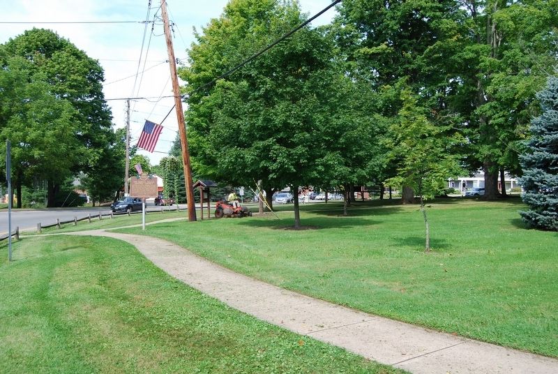 The Burton Village Historic District Marker. Click for full size. The Burton Village Historic District Marker image. Click for full size.