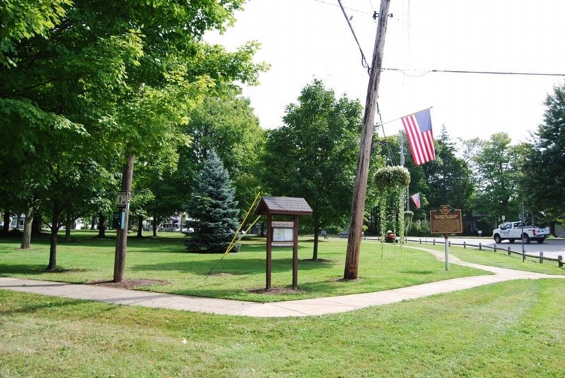 The Burton Village Historic District Marker. Click for full size. The Burton Village Historic District Marker image. Click for full size.