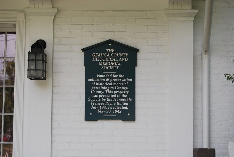 The Geauga County Historical and Museum Society. Click for full size. The Geauga County Historical and Museum Society image. Click for full size.