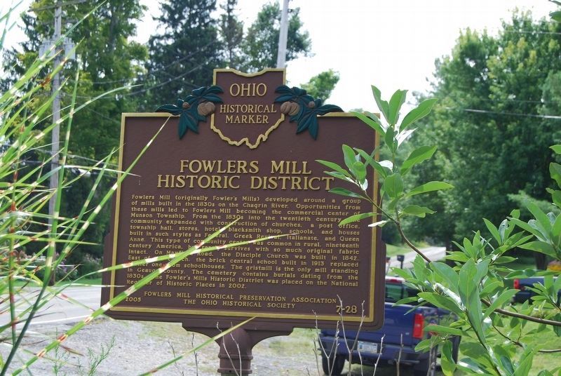 Fowlers Mill Historic District Marker. Click for full size. Fowlers Mill Historic District Marker image. Click for full size.