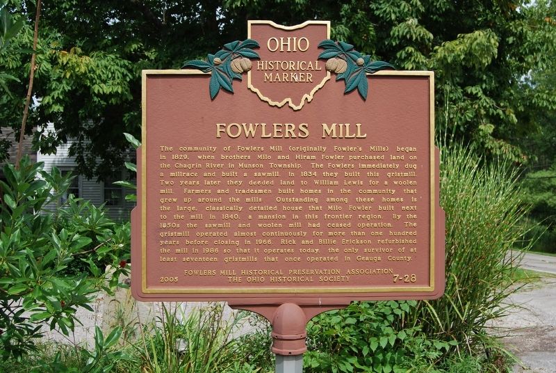 Fowlers Mill Marker image. Click for full size.