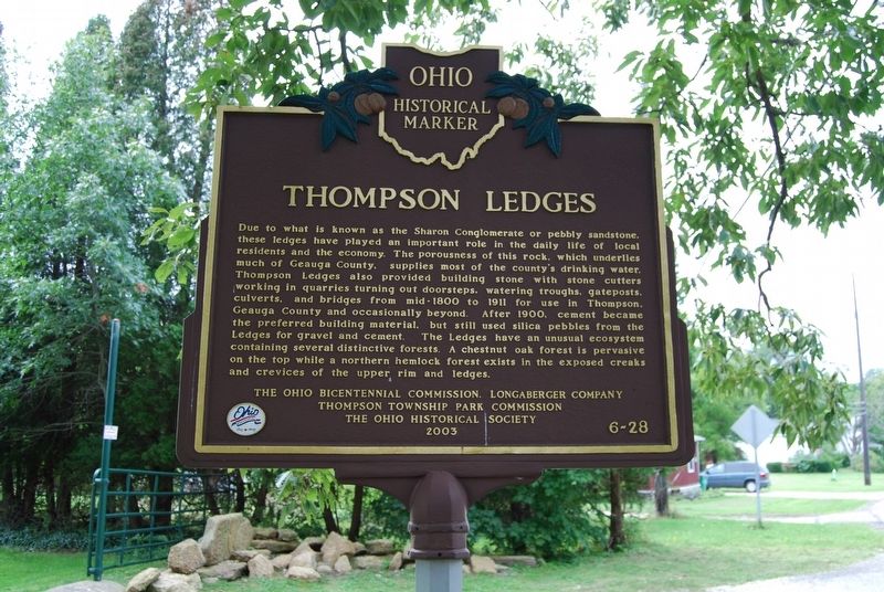 Thompson Ledges Marker image. Click for full size.
