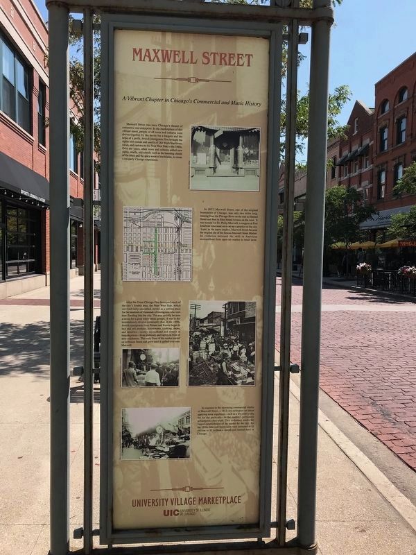 Maxwell Street Marker, Side 2 image. Click for full size.