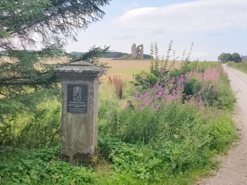Fedderate Castle Marker. Click for full size. Fedderate Castle Marker image. Click for full size.