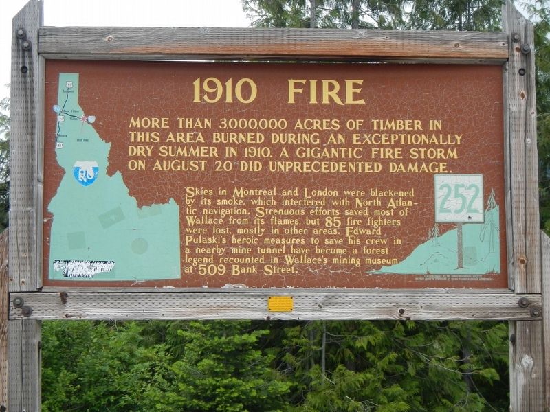 1910 Fire Marker image. Click for full size.
