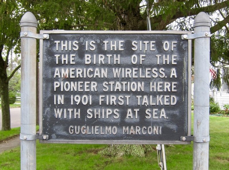 Birth of the American Wireless Marker image. Click for full size.