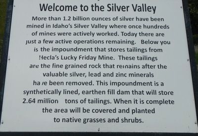 Welcome to Silver Valley Marker. Click for full size. Welcome to Silver Valley Marker image. Click for full size.