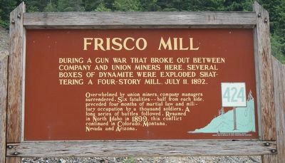 Frisco Mill Marker. Click for full size. Frisco Mill Marker image. Click for full size.