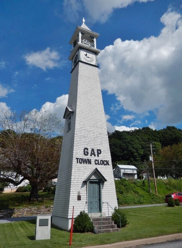 Gap Clock Tower (<i>west elevation</i>) image. Click for full size.