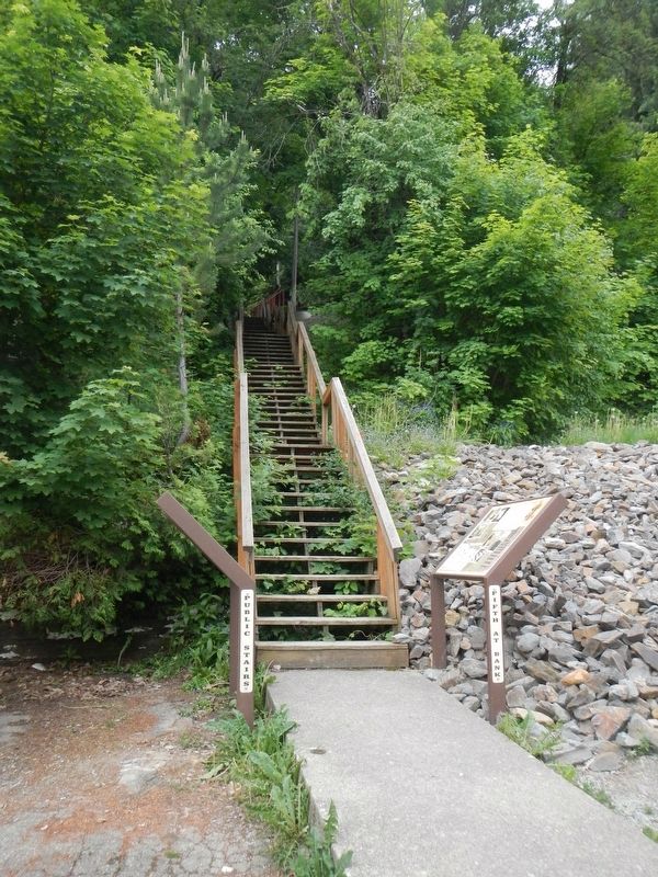 Historic Wallace South Hill Stairs Marker image. Click for full size.