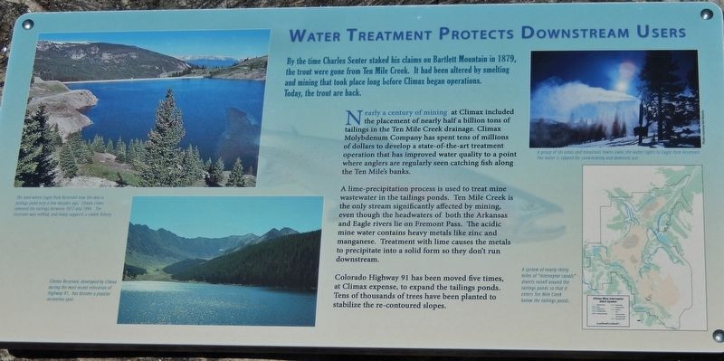Water Treatment Protects Downstream Users Marker. Click for full size. Water Treatment Protects Downstream Users Marker image. Click for full size.