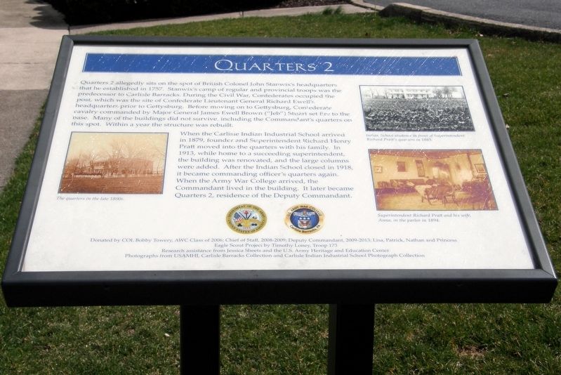 Quarters 2 Marker. Click for full size. Quarters 2 Marker image. Click for full size.