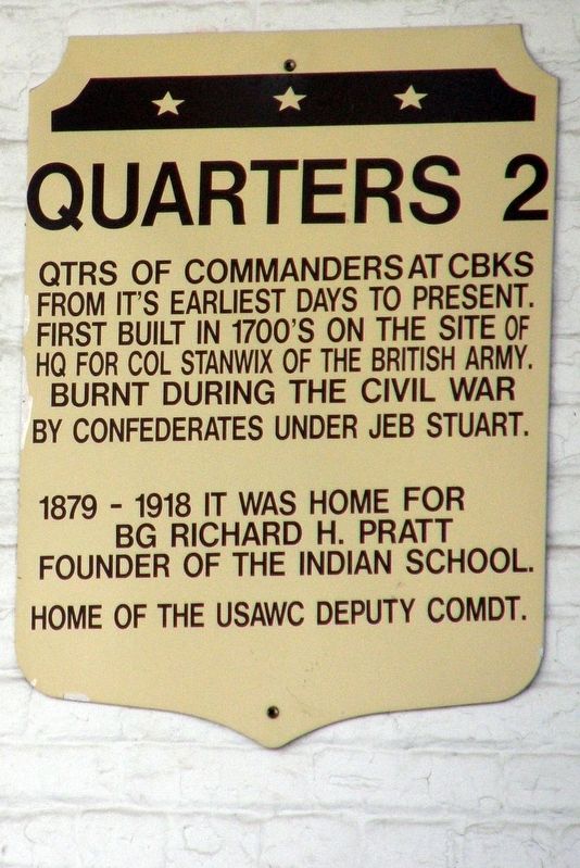Quarters 2 Marker. Click for full size. Quarters 2 Marker image. Click for full size.