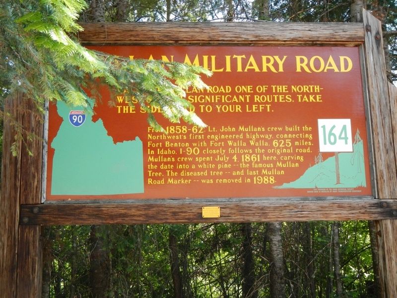 Mullan Military Road Marker image. Click for full size.