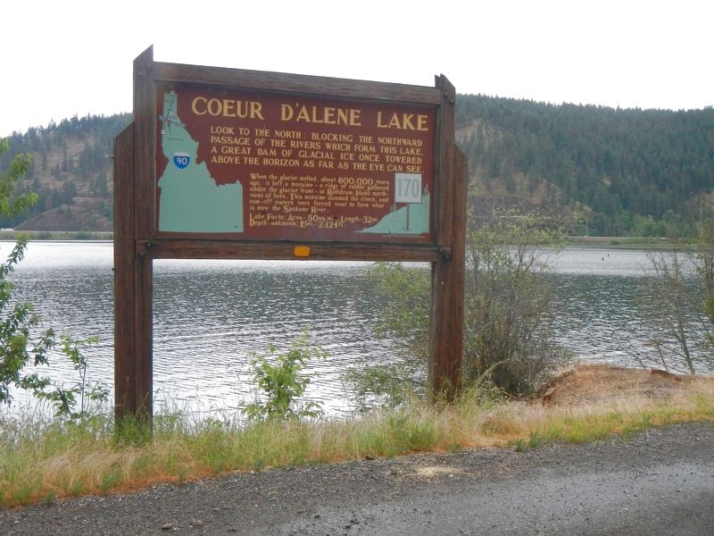 Coeur d'Alene Lake Marker image. Click for full size.