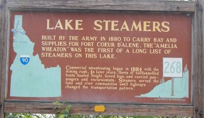 Lake Steamers Marker. Click for full size. Lake Steamers Marker image. Click for full size.