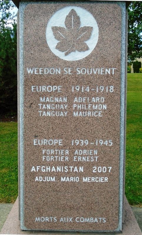 War Memorial Honored Dead. Click for full size. War Memorial Honored Dead image. Click for full size.