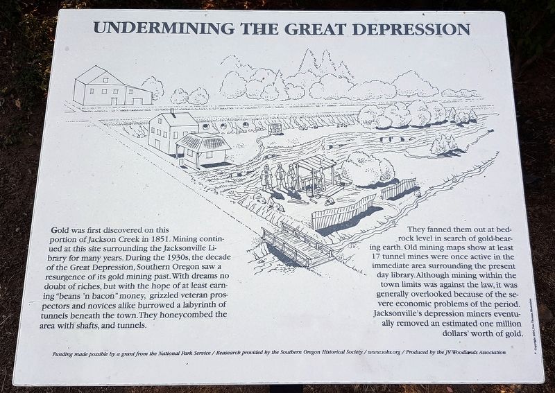 Undermining the Great Depression Marker. Click for full size. Undermining the Great Depression Marker image. Click for full size.
