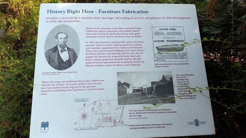 History Right Here - Furniture Fabrication Marker. Click for full size. History Right Here - Furniture Fabrication Marker image. Click for full size.