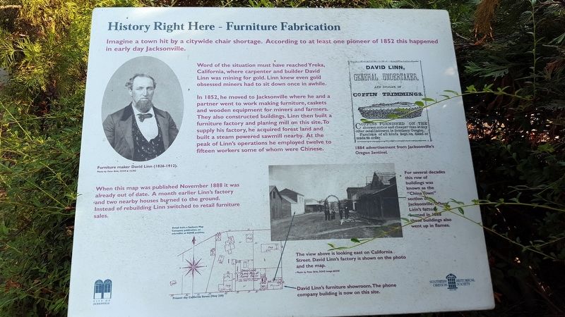 History Right Here - Furniture Fabrication Marker image. Click for full size.