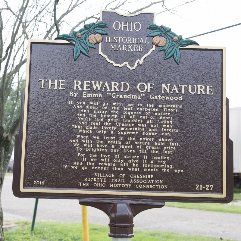 The Reward of Nature Side of Marker image. Click for full size.