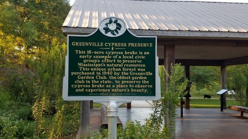 Greenville Cypress Preserve Marker image. Click for full size.