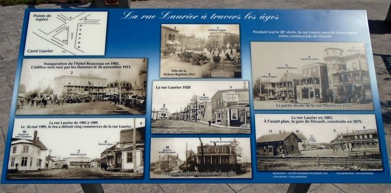 <i>La rue Laurier à travers les âges</i> Marker. Click for full size. <i>La rue Laurier à travers les âges</i> Marker image. Click for full size.