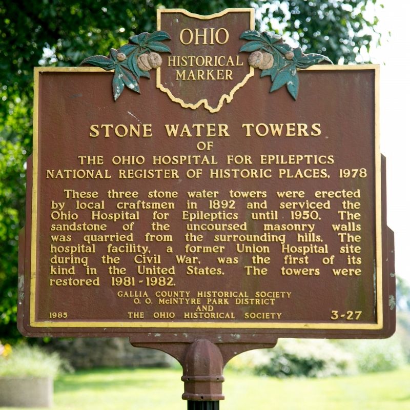 Stone Water Towers Marker image. Click for full size.