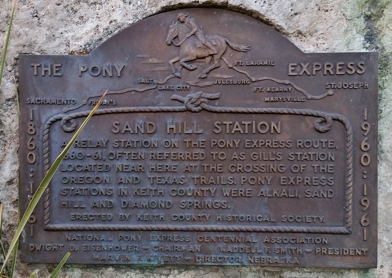 Sand Hill Station Marker image. Click for full size.