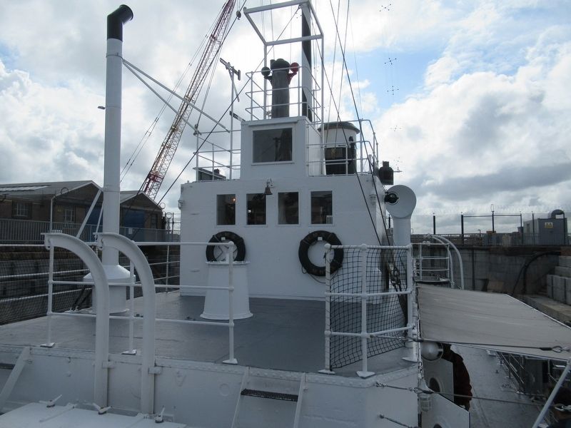 HMS <i>M.33</i>s Wheelhouse. Click for full size. HMS <i>M.33</i>s Wheelhouse image. Click for full size.