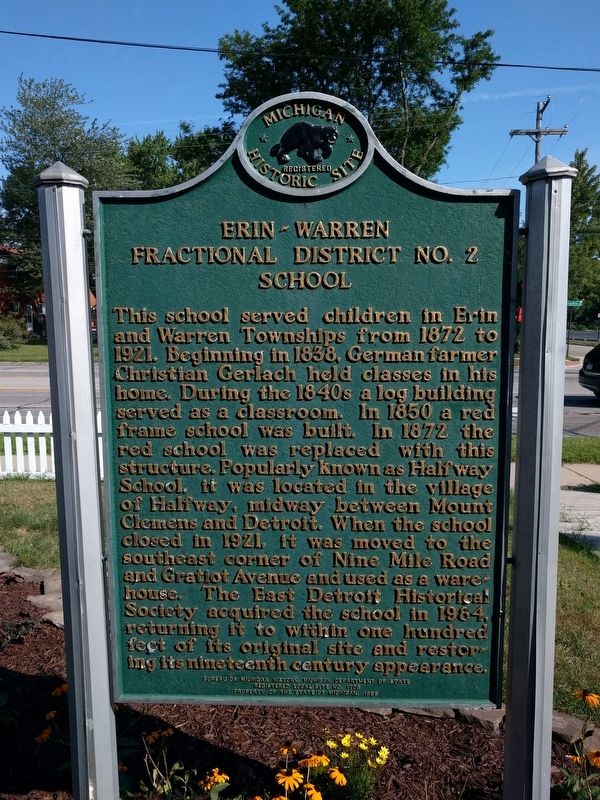 Erin-Warren Fractional District No. 2 School Marker image. Click for full size.