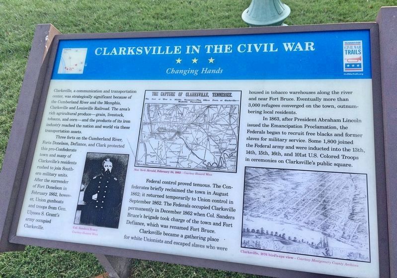 Clarksville in the Civil War Marker image. Click for full size.
