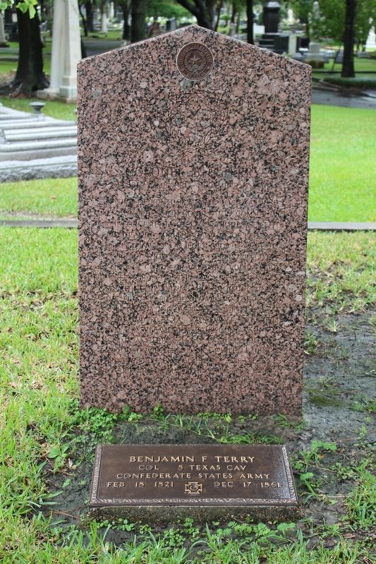 Colonel B.F. Terry Grave Marker image. Click for full size.