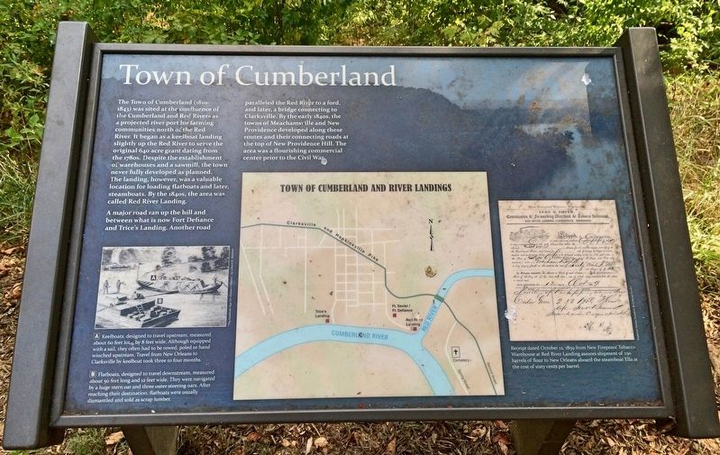 Town of Cumberland Marker. Click for full size. Town of Cumberland Marker image. Click for full size.