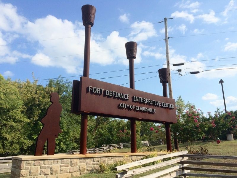 Marker is part of the Fort Defiance Pedestrian Trail. image. Click for full size.