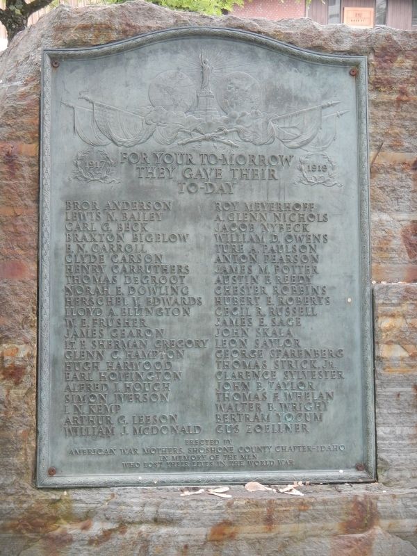 Wallace World War Memorial Marker image. Click for full size.