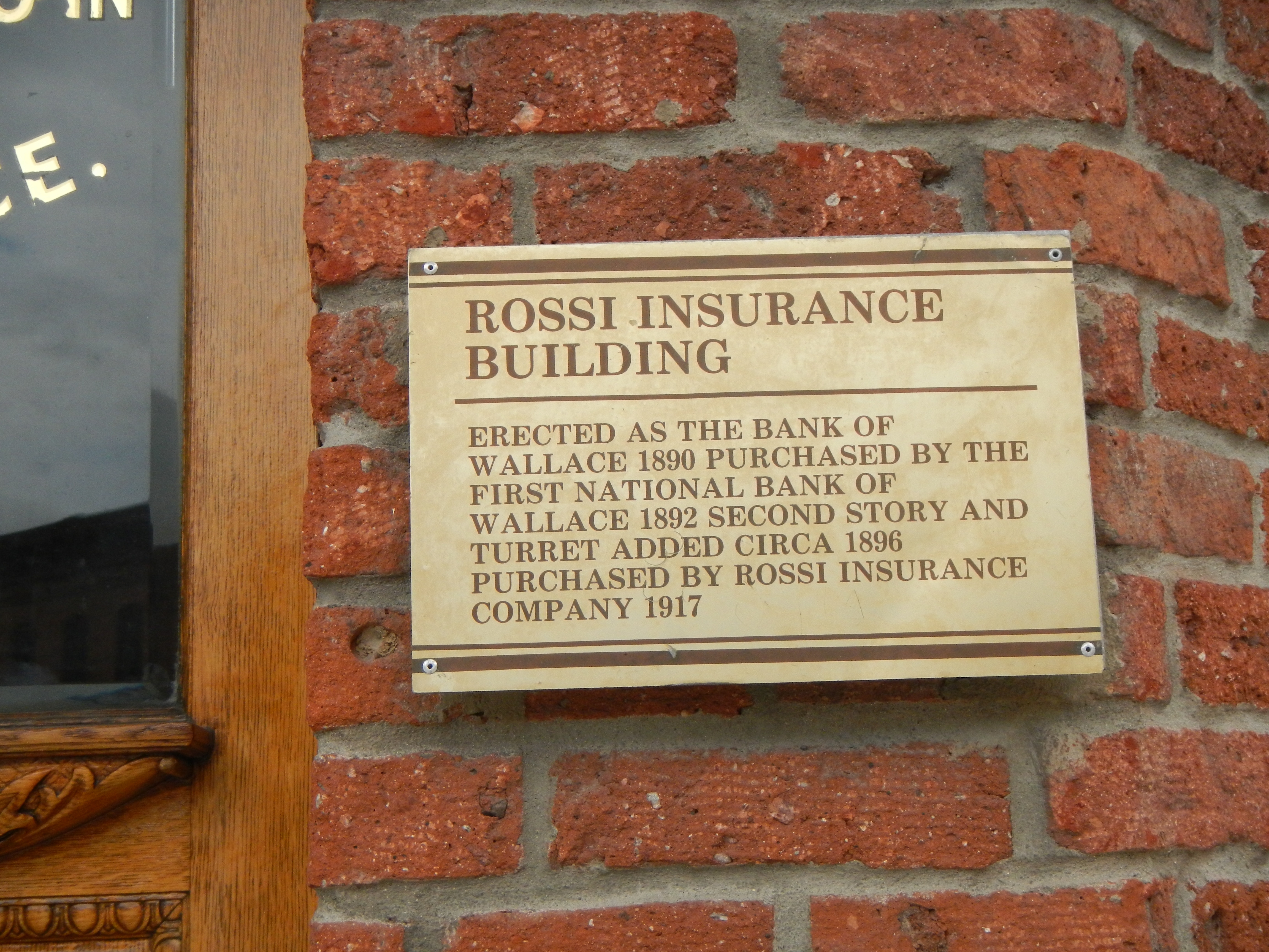 Rossi Insurance Building Marker