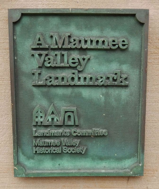Maumee Valley Landmark plaque. Click for full size. Maumee Valley Landmark plaque image. Click for full size.