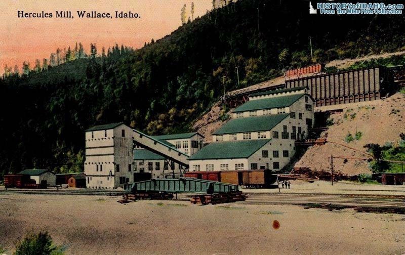 Hercules Mill, Wallace, Idaho image. Click for full size.