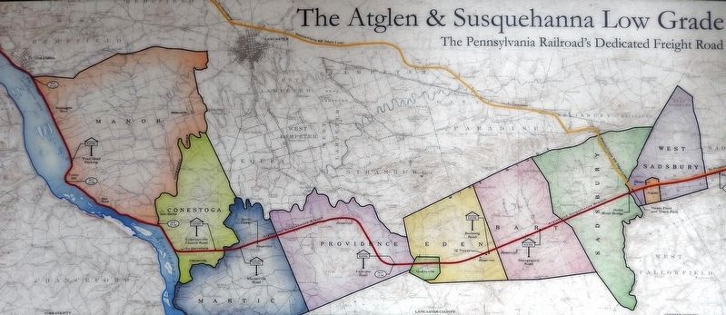 Marker detail: Atglen & Susquehanna Low Grade Map image. Click for full size.