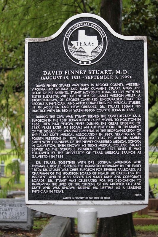 David Finney Stuart, M.D. Marker image. Click for full size.