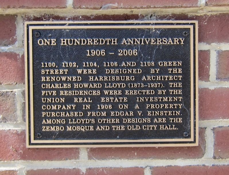 Green Street Residences Marker. Click for full size. Green Street Residences Marker image. Click for full size.