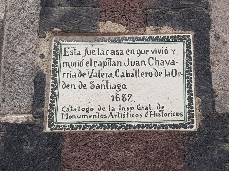 Captain Juan Chavarria de Valera Marker image. Click for full size.