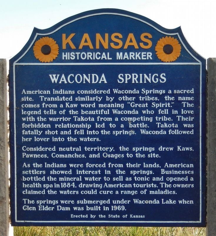 Waconda Springs Marker image. Click for full size.
