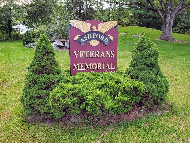 Ashford Veterans Memorial Marker. Click for full size. Ashford Veterans Memorial Marker image. Click for full size.