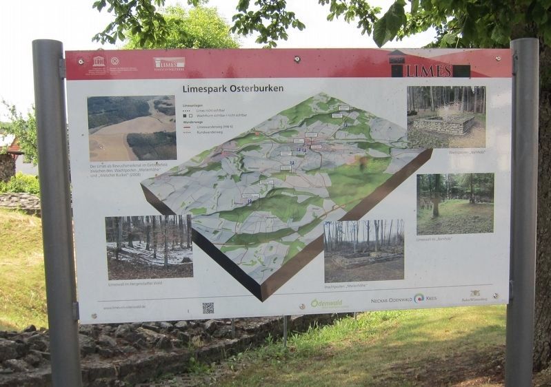Kastell in Osterburken / Fort Osterburken Marker - middle panel image. Click for full size.