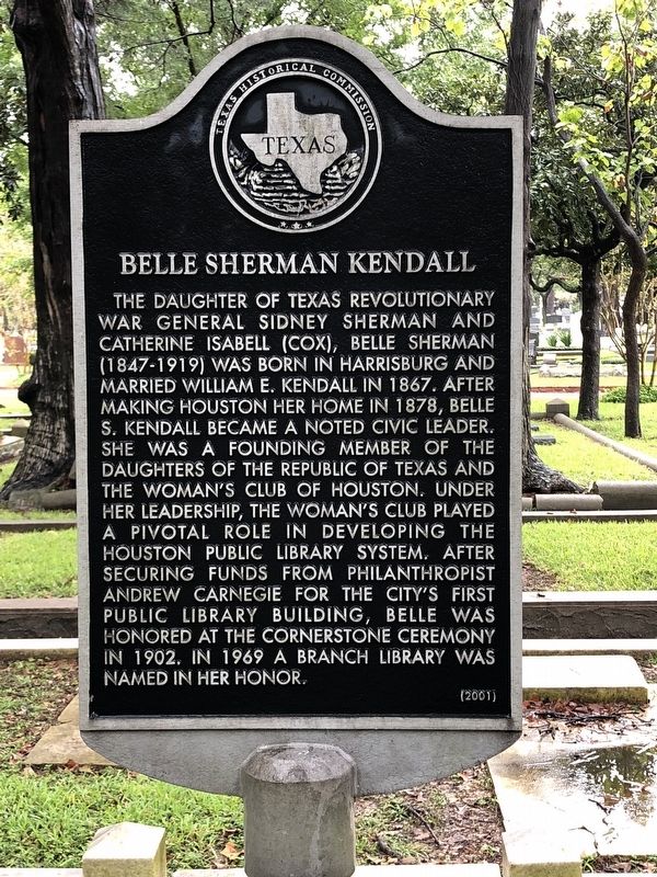 Belle Sherman Kendall Marker image. Click for full size.